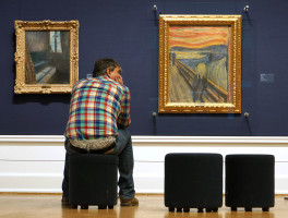 "Skrik" (The Scream) in the Munch gallery at the National Gallery
