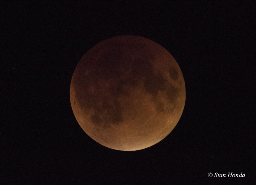Total Lunar Eclipse, Sept. 27 at mid-totality.