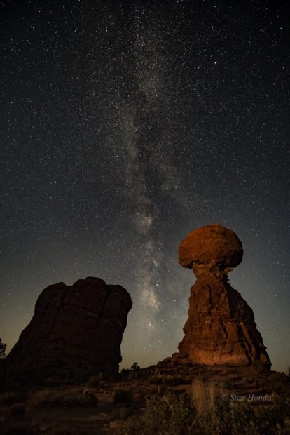 Arches N.P.- Balanced Rock by moonlight